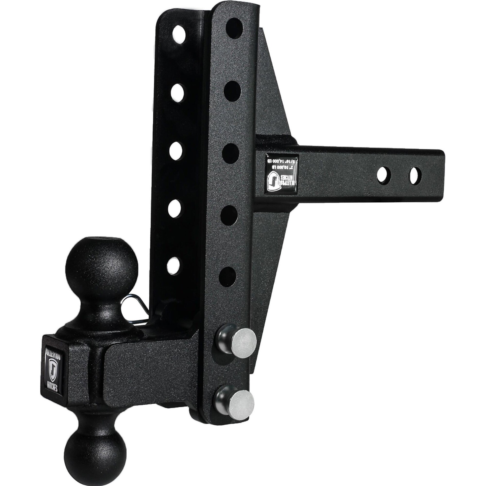 BulletProof Hitches, 2.0in. Medium Duty 4in. 6in. Offset Hitch, Gross Towing Weight 14000 lb, Class Rating Class IV, Model# MD20OFFSET
